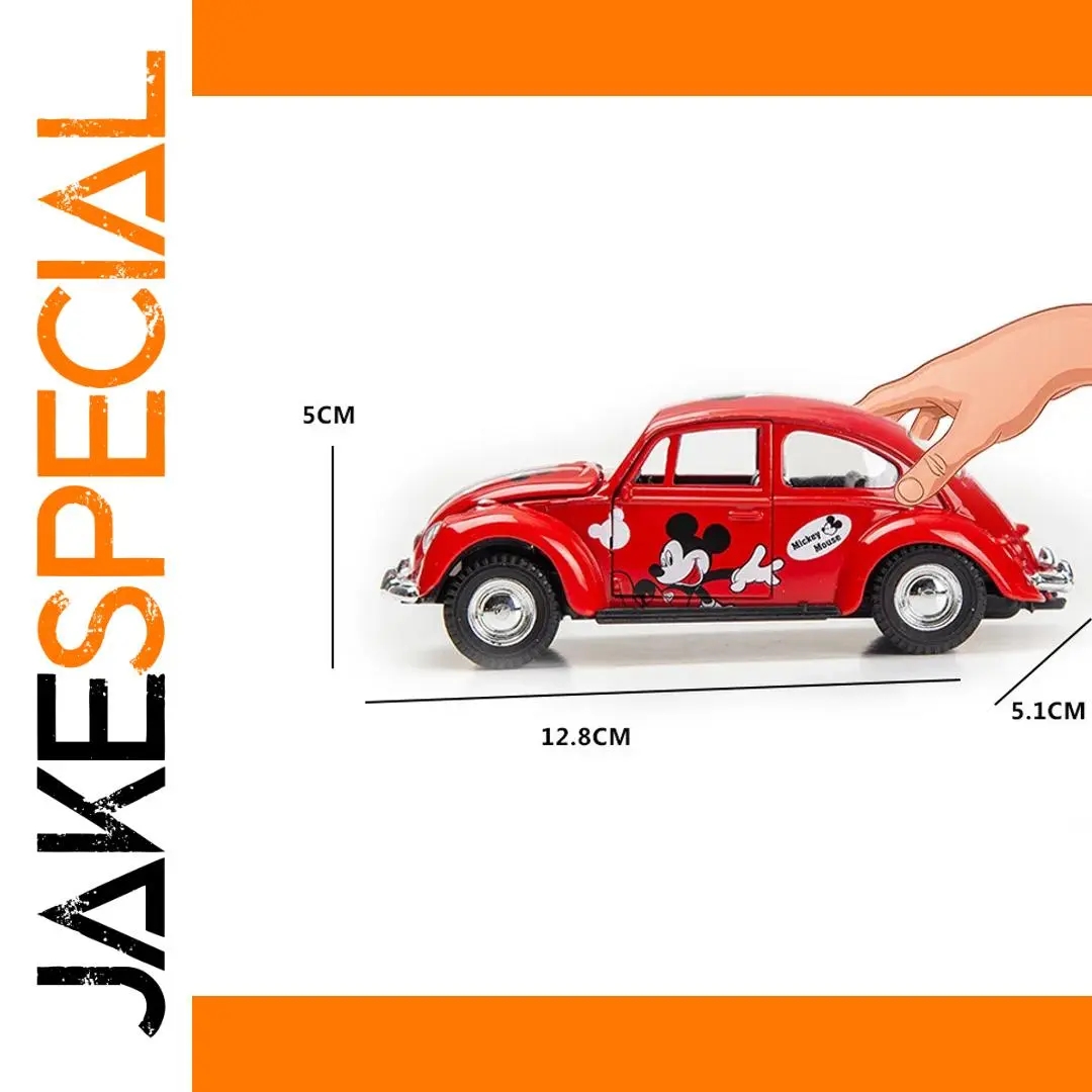 Vibrant Red Diecast Vintage Car Model 1 Vibrant Red Diecast Vintage Car Model