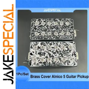 Hollow Brass Cover Alnico 5 Guitar Pickup