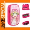Demon Slayer Pink Pencil Case with Compartments
