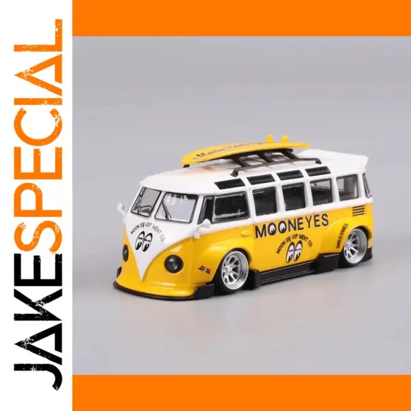 Die-Cast RWB T1 Vintage Bus Model in Yellow