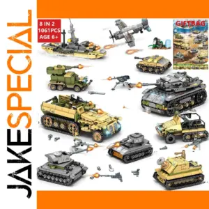 Military Building Blocks Tank Set 497-1000 Pieces