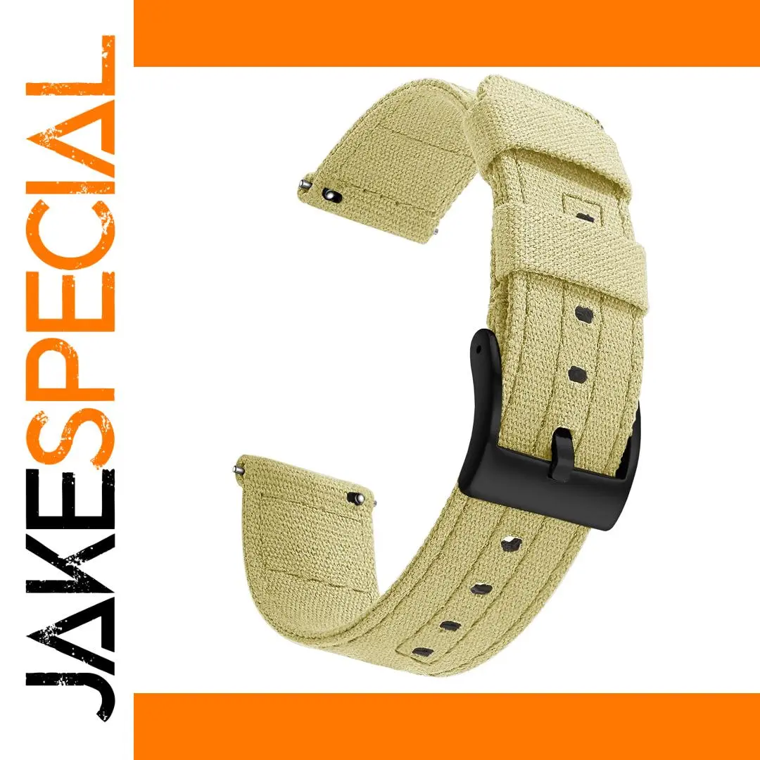 Canvas Quick Release Watch Band for 20mm/22mm 1 Canvas Quick Release Watch Band for 20mm/22mm