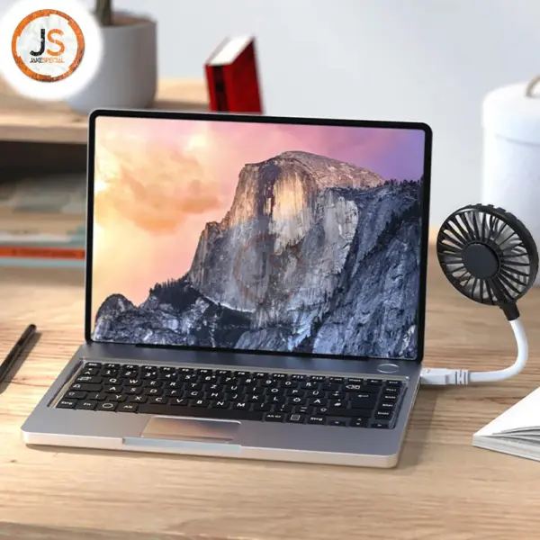 Compact USB Desk Fan with Gooseneck Design - Image 3