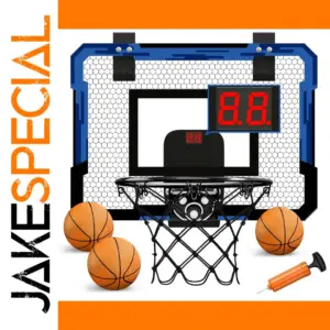 Indoor Basketball Hoop with Scoreboard and Balls