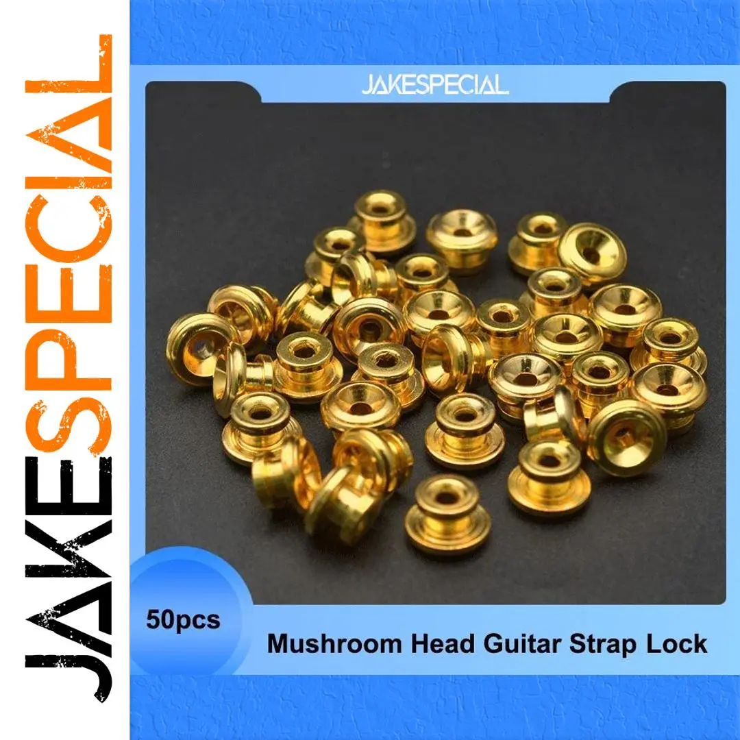 50 Metal Mushroom Head Guitar Strap Buttons 1 50 Metal Mushroom Head Guitar Strap Buttons