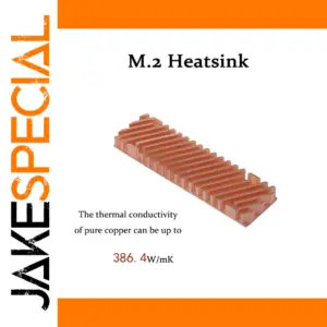 M.2 SSD Copper Heatsink with Multiple Thicknesses