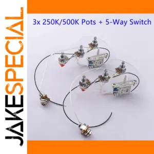 Electric Guitar Wiring Harness with 3 Pots