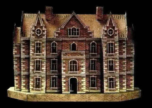 3D Haunted House Paper Model DIY Kit - Image 2