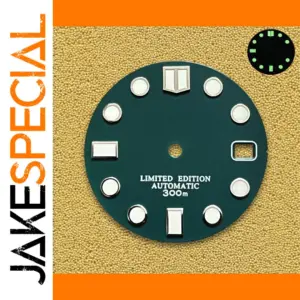 28.5mm Green Luminous Dial for NH35/NH36 Movement