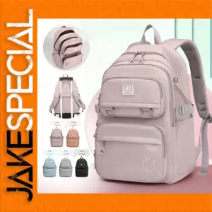 Spacious Waterproof Backpack for 15.1-inch Laptop