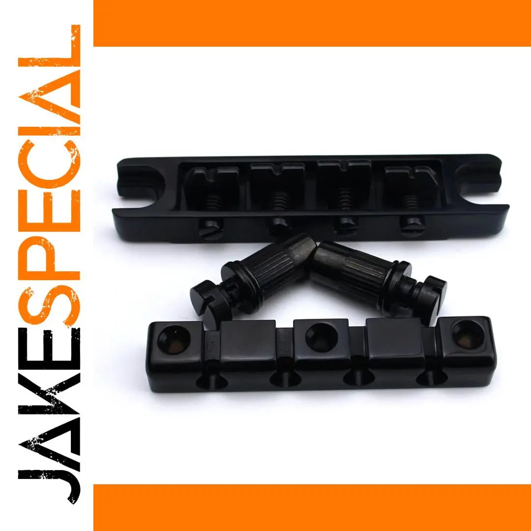 High Mass 4-String Bass Bridge Black Finish 1 High Mass 4-String Bass Bridge Black Finish