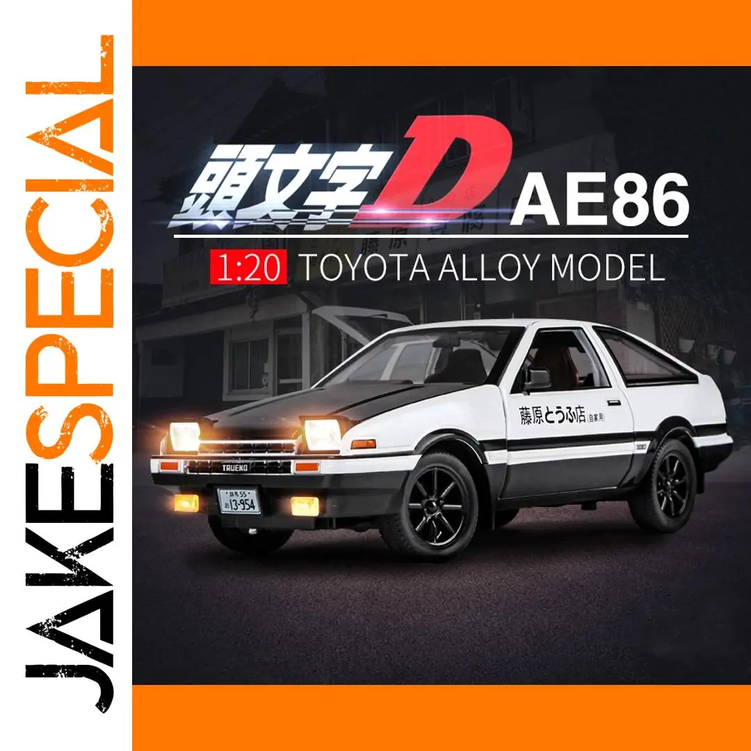 Toyota AE86 Initial D Diecast Model 1:20 1 Toyota AE86 Initial D Diecast Model 1:20