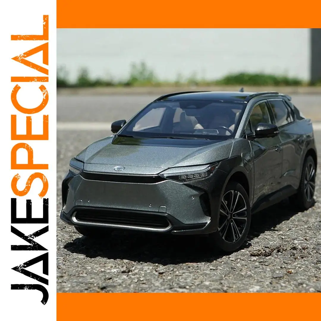 1:18 Metallic Dark Gray Toyota BZ4X Model Car 1 1:18 Metallic Dark Gray Toyota BZ4X Model Car