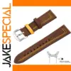 Vintage Brown Leather Watchband for 20mm/22mm Watches