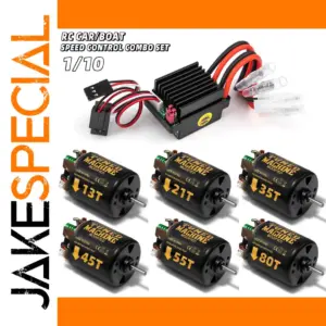 RCXAZ 540 Brushed Motor ESC Combo Set 13T-80T