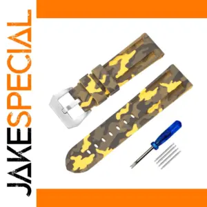 Camouflage Silicone Watch Band for 20-26mm Watches