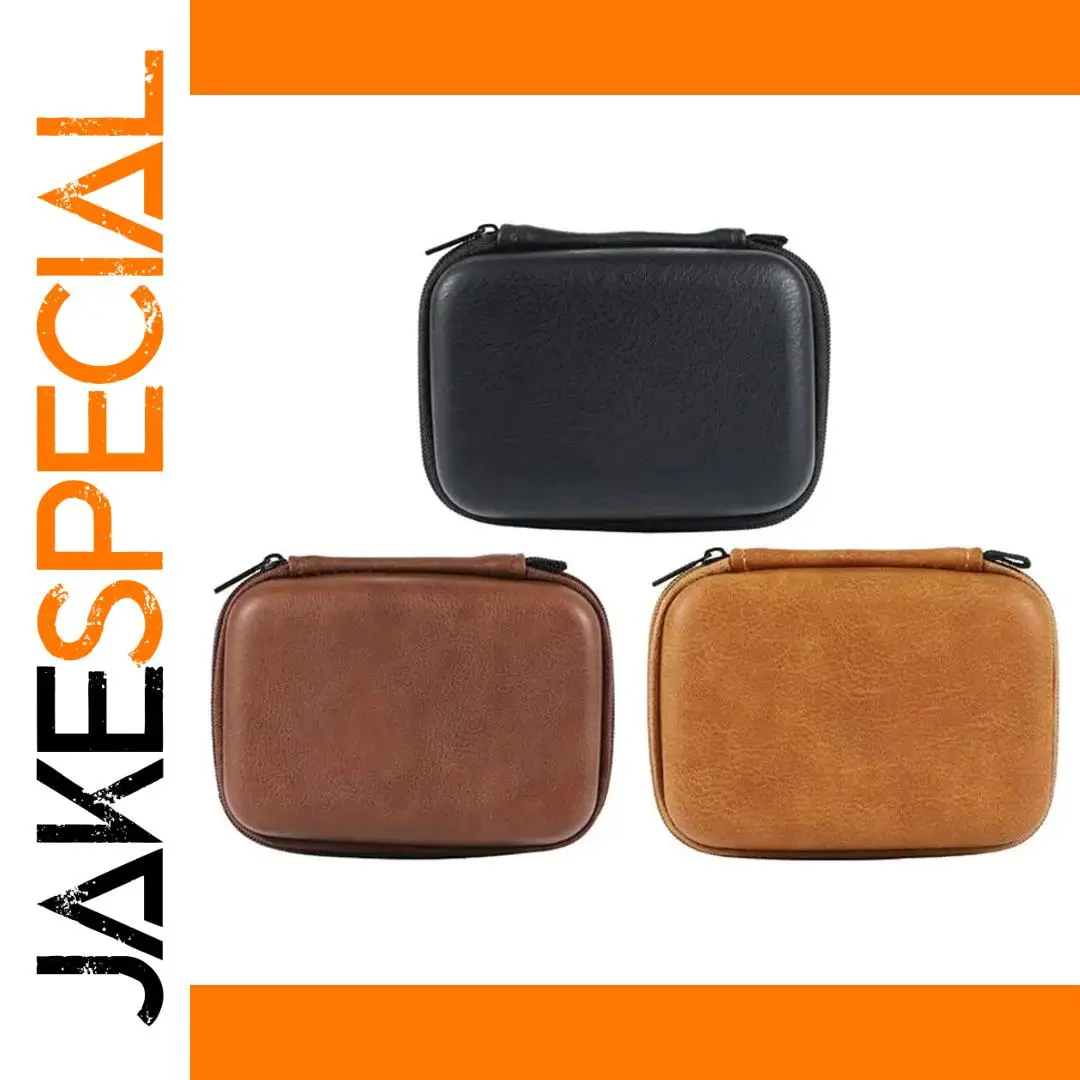 Leather Headphone Protective Cover - Travel Accessory 1 Leather Headphone Protective Cover - Travel Accessory