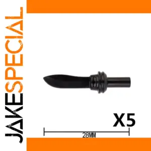 Black Military Weapon Accessory for Minifigures