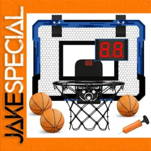 Wall-Mounted Indoor Basketball Hoop Set