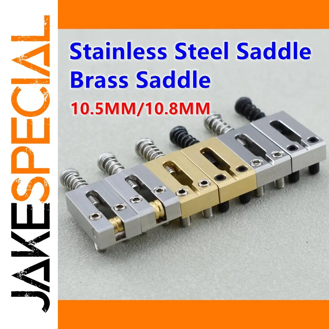 Electric Guitar Bridge Saddles Set 10.5MM/10.8MM 1 Electric Guitar Bridge Saddles Set 10.5MM/10.8MM
