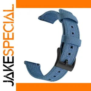 Ink Blue Canvas Quick Release Watch Band 20/22mm
