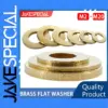 Brass Flat Washer Set M2 to M20, 0.4-3mm