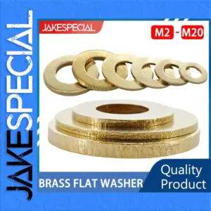 Brass Flat Washer Set M2 to M20, 0.4-3mm