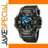 SMAEL 8049 Sporty Digital Wristwatch Black Gold