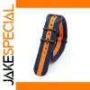 Sporty Nylon Watch Strap in Blue and Orange