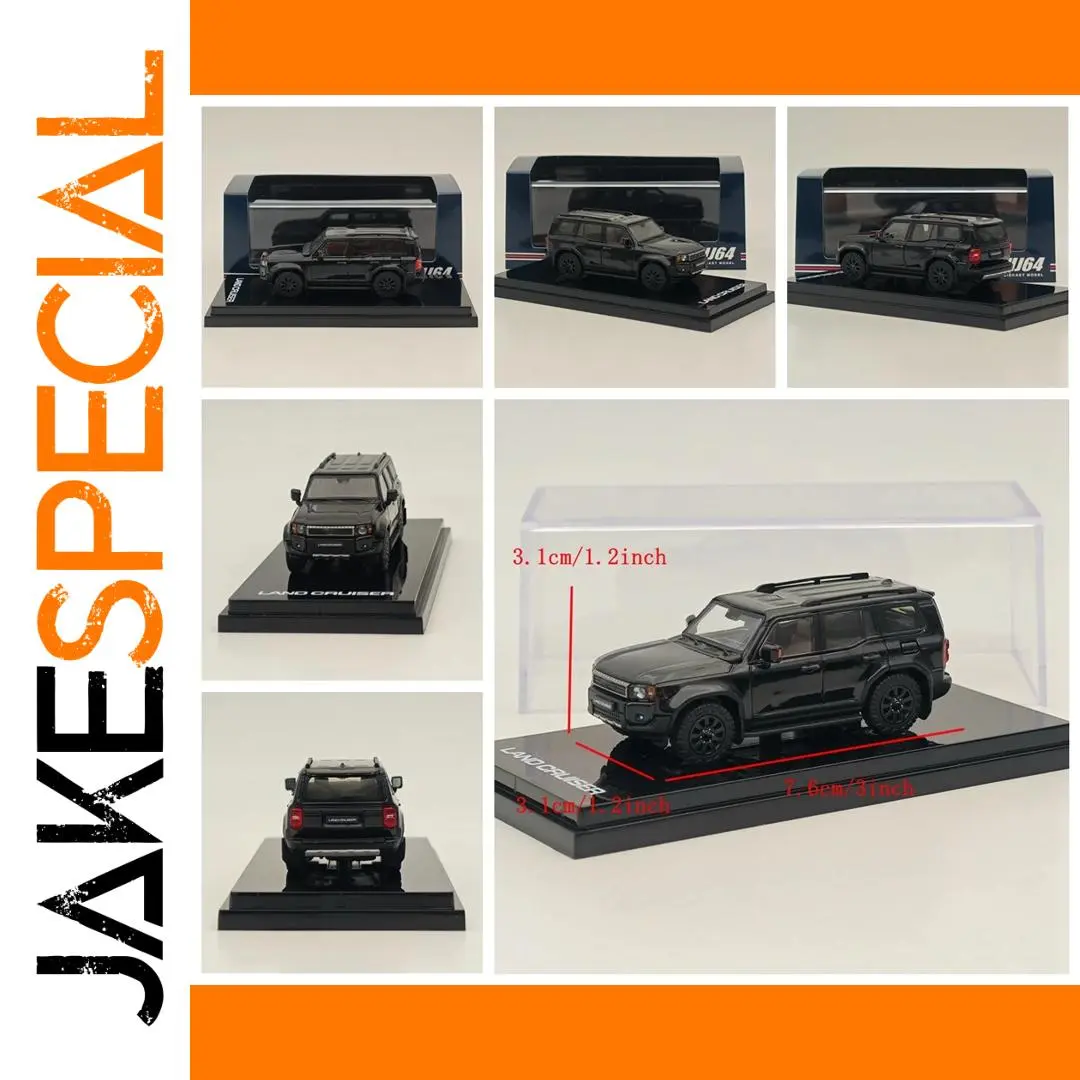 1/64 Diecast Land Cruiser 250 Model Car Black 1 1/64 Diecast Land Cruiser 250 Model Car Black