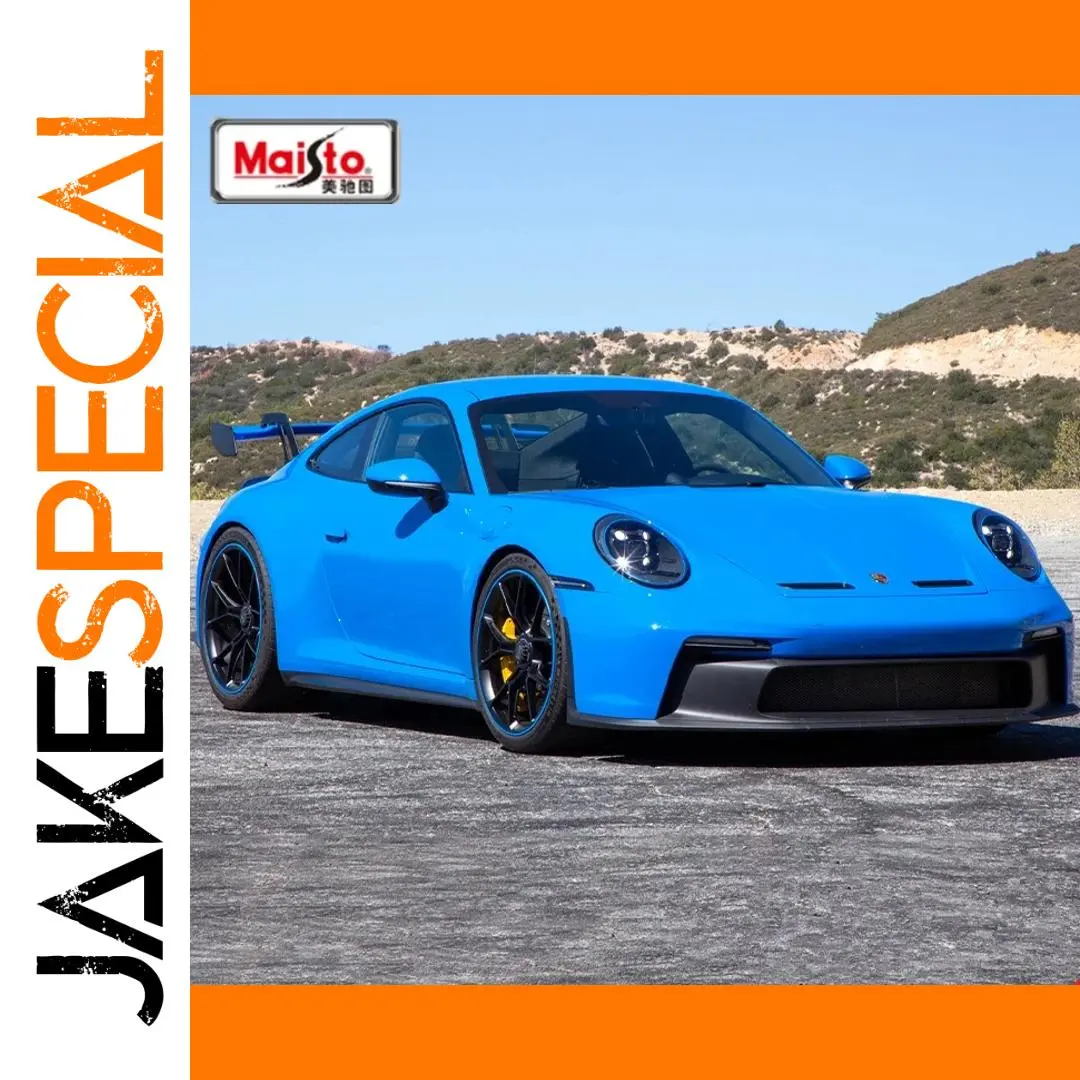 2022 Porsche 911 GT3 Diecast Model in Blue 1 2022 Porsche 911 GT3 Diecast Model in Blue