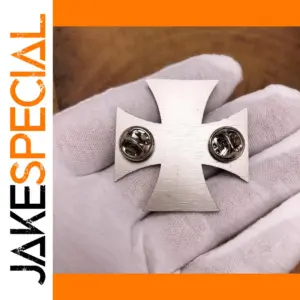 Retro Iron Cross Emblem Replica Brooch