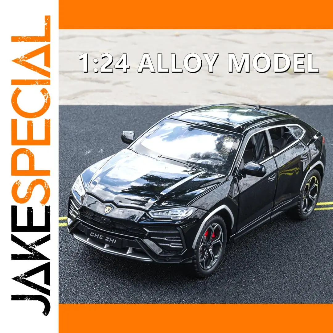 1:24 Scale Black Lamborghini Urus Diecast Model 1 1:24 Scale Black Lamborghini Urus Diecast Model