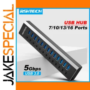 USB Hub with Individual Switches and 5Gbps Speed