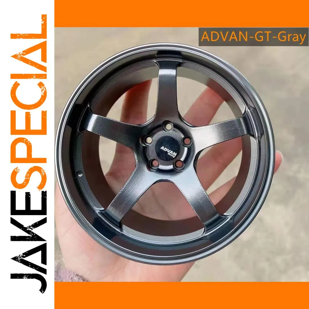 1/5 Scale ADVAN GT Gray Metal Car Wheel Model 1 1/5 Scale ADVAN GT Gray Metal Car Wheel Model