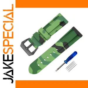 Camouflage Silicone Watch Band for Unisex Watches