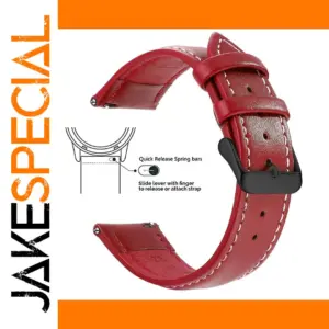 Genuine Leather Watch Band for Samsung, Garmin