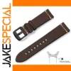 Vintage Genuine Leather Watchband 22cm Dark Brown