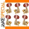 Locking Guitar Tuning Pegs Set of 6 Gold