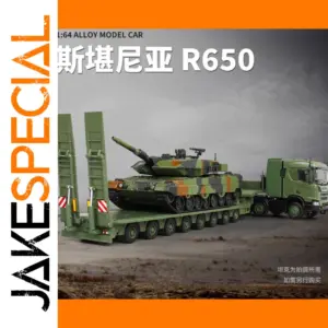 WELLY 1:64 Scania Military Truck Model