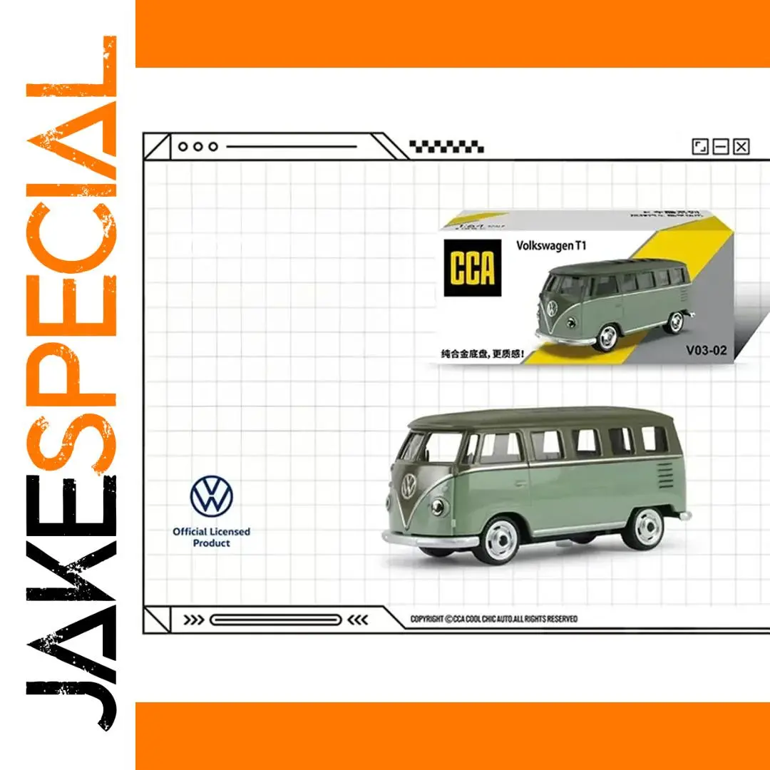 CCA 1:64 Volkswagen T1 Green Model Car 1 CCA 1:64 Volkswagen T1 Green Model Car