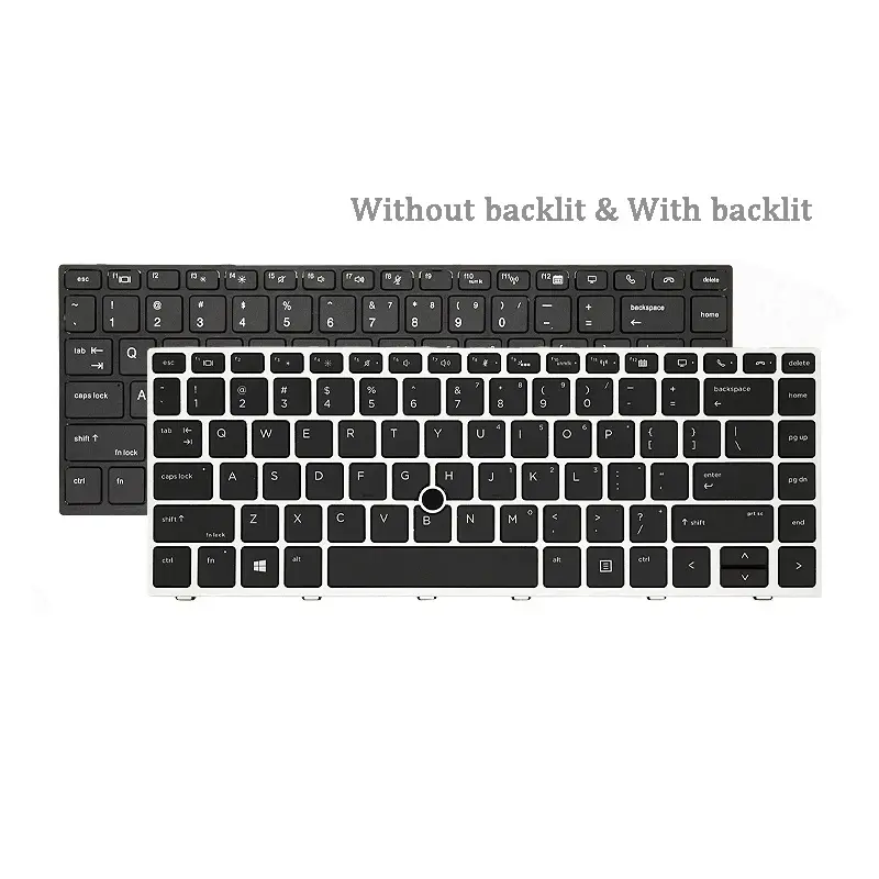 HP EliteBook Replacement Keyboard with Backlight 1 HP EliteBook Replacement Keyboard with Backlight