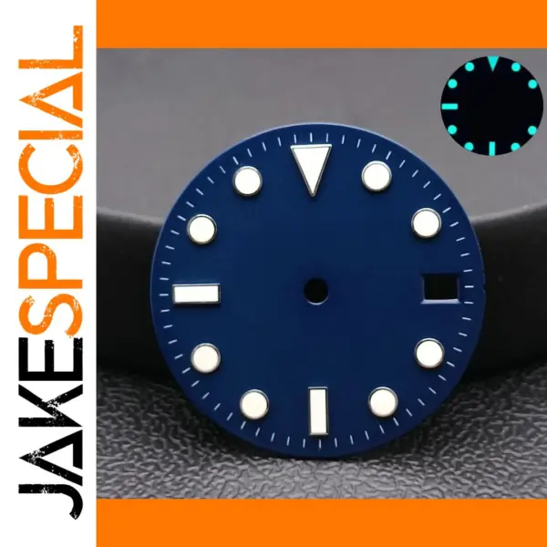 28.5mm Blue Luminous Dial for NH34 NH35