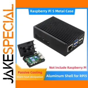 Raspberry Pi 5 Aluminum Cooling Case