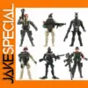 Articulated Movable Soldier Model Set of Six