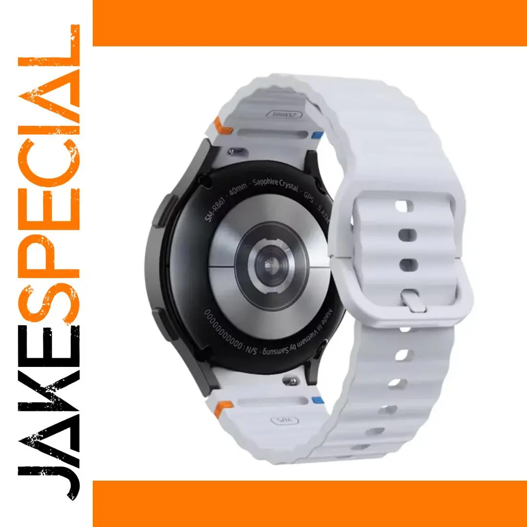 Light Gray Silicone Band for Galaxy Watch 4-7 1 Light Gray Silicone Band for Galaxy Watch 4-7