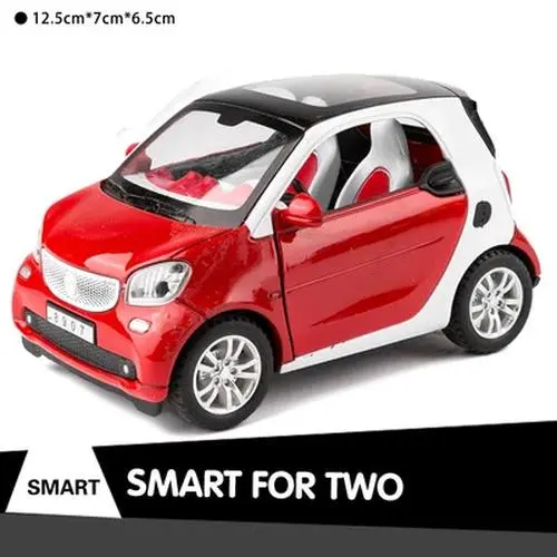 1:32 Diecast Smart Fartwo Model Car Pink 12 1:32 Diecast Smart Fartwo Model Car Pink - Image 12