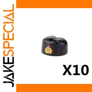 Military Style Cap Accessory for Minifigures X10