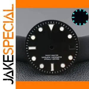 28.5mm Black Watch Dial for NH34/NH35 Movement