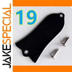 Black 2-Ply Truss Rod Cover for LP/SG Guitars